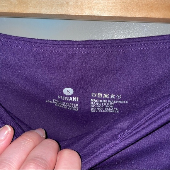 Funani Purple Capri Leggings - Picture 4 of 4